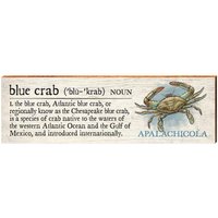Blaue Krabbe Apalachicola Definition | Wand-Kunstdruck Auf Echtholz von MillWoodArt
