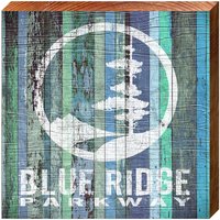 Blue Ridge Parkway-Logo-Zeichen | Echter Kunstdruck Auf Holz von MillWoodArt