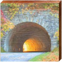 Blue Ridge Parkway Tunnelschild | Echter Kunstdruck Auf Holz von MillWoodArt