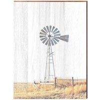 Boho Windmühle | Wand-Kunstdruck Auf Echtholz von MillWoodArt