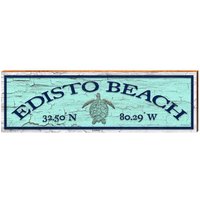 Edisto Schild | Echtholz Kunstdruck von MillWoodArt