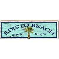 Edisto Schild | Echtholz Kunstdruck von MillWoodArt