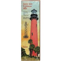 Jupiter Inlet Leuchtturm Studie | Echtholz Kunstdruck von MillWoodArt