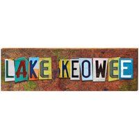 Lake Keowee Nummernschild | Echtholz Kunstdruck von MillWoodArt