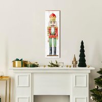 Nussknacker Weihnachten Holzschild | Wand Kunstdruck Auf Echtholz von MillWoodArt