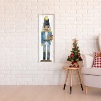 Nussknacker Weihnachtsschild | Wand-Kunstdruck Auf Echtholz von MillWoodArt