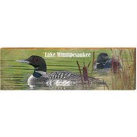 See Winnipesaukee Loon | Wand-Kunstdruck Auf Echtholz von MillWoodArt