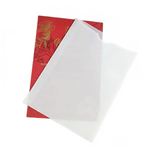 MillaSaw Celemony Hochzeitseinladungskarte, robust, mit Umschlag, 20 Sets (transparent) von MillaSaw