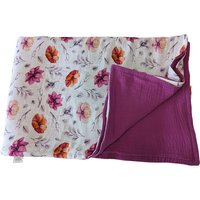 Musselin Kuscheldecke | Baumwolle Handmade Decke Musselindecke Orange Und Lila Blumen Musselin Kuscheldecke | Baumwolle Handmade Decke Musselindecke Orange Und Lila Blumen von MillasNaehzauberei
