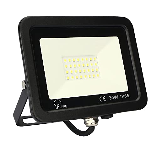 Mille Lucciole LED Strahler Außen,LED Strahler 30W,LED Aussenstrahler IP65 Wasserfest,LED Scheinwerfer 3000LM,LED Scheinwerfer Außen 3000K Warmweiß,für Hinterhof,Garage,Flur,Garten【Schwarz】 von Mille Lucciole