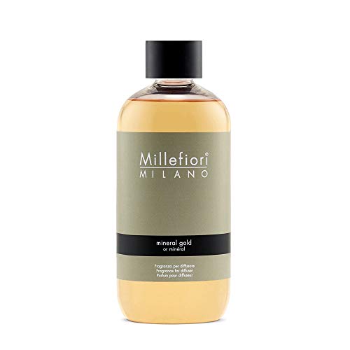 Millefiori Milano Nachfüllflasche mit dem Duft: Mineral Gold, Fassungsvermögen: 250 ml, 7REMMG von Millefiori