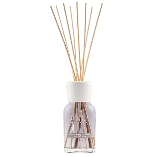 Millefiori Milano Raumduft Duftdiffusor mit der Duftnote Cocoa Blanc & Woods in Einer 250ml Flasche mit 8 Duftstäbchen, 7DDCB Millefiori Milano Raumduft Duftdiffusor mit der Duftnote Cocoa Blanc & Woods in Einer 250ml Flasche mit 8 Duftstäbchen, 7DDCB von Millefiori