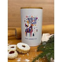 Dosen Für Weihnachtsgebäck Aus Keramik, Frohe Weihnachten, 2 Größen Zur Auswahl, Weihnachts-Geschenk, Wichtelgeschenk Dosen Für Weihnachtsgebäck Aus Keramik, Frohe Weihnachten, 2 Größen Zur Auswahl, Weihnachts-Geschenk, Wichtelgeschenk von MillefioriPapeterie