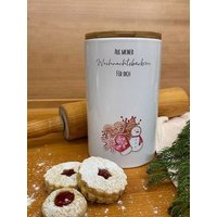 Dosen Für Weihnachtsgebäck Aus Keramik, Weihnachtsbäckerei, 2 Größen Zur Auswahl, Weihnachts-Geschenk, Wichtelgeschenk Dosen Für Weihnachtsgebäck Aus Keramik, Weihnachtsbäckerei, 2 Größen Zur Auswahl, Weihnachts-Geschenk, Wichtelgeschenk von MillefioriPapeterie