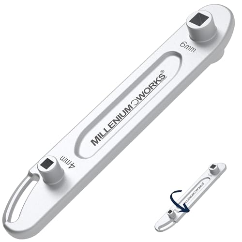 Millenium Works | Entlüftungsschlüssel für heizkörper | Vierkantschlüssel 4mm, 5mm, 6mm, 7mm | Heizungsentlüftungsschlüssel | Edelstahl Heizungsschlüssel | Heizung entlüften schlüssel von Millenium Works