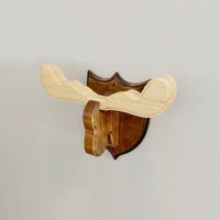 Elchkopf Wandhänger Kinderzimmer Tier Art Decor Wandhaken von MillerMadeWorkshop