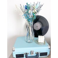 Blauer Lavendel Muttertag Immerwährendes Arrangement, Bereit, Blumen Zu Geben, Getrocknete Herzstück, Duftendes Bouquet Geschenk von MillionBlooms