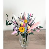 Helle Bunte Getrocknete Blumen-Party-Mittelstück, Natürliches Getrocknetes Blumen-Geschenk von MillionBlooms