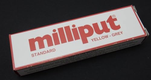 MILLIPUT EPOXY PUTTY 2-STICK PACK 113g (4oz) YELLOW GREY by Milliput von Milliput