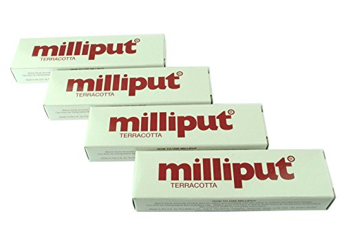 Milliput - Teracotta Red - Pack of 4 von Milliput