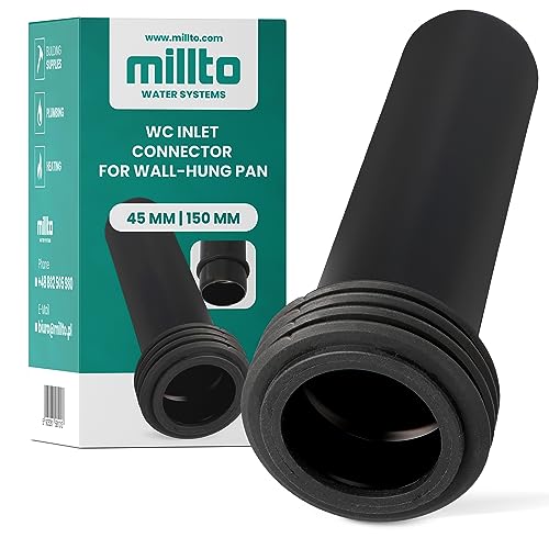 Millto™ Geberit Spülkasten Rohr 45x150 Wand WC Verbindung Spülrohr Wasserrohr Toilettenanschluss Toilettenspülrohr Polypropylen Wasserversorgung Unterputz Spülkasten Anschlussrohr von Millto