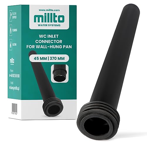 Millto™ Geberit Spülkasten Rohr 45x370 Wand WC Verbindung Spülrohr Wasserrohr Toilettenanschluss Toilettenspülrohr Polypropylen Wasserversorgung Unterputz Spülkasten Anschlussrohr von Millto