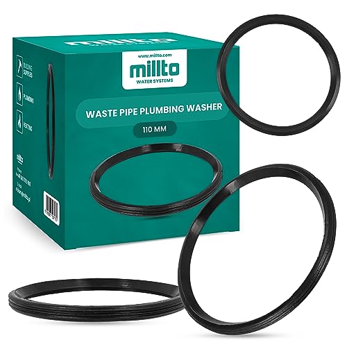 Millto™ Gummiring Dichtung 110mm Gummi Dichtungsring Unterlegscheibe Dichtring Rohrdichtung Kunststoffrohrdichtung Sanitärunterlegscheibe PP-Rohrdichtung PVC-Rohrdichtung O-Ring für Abwasserrohre von Millto