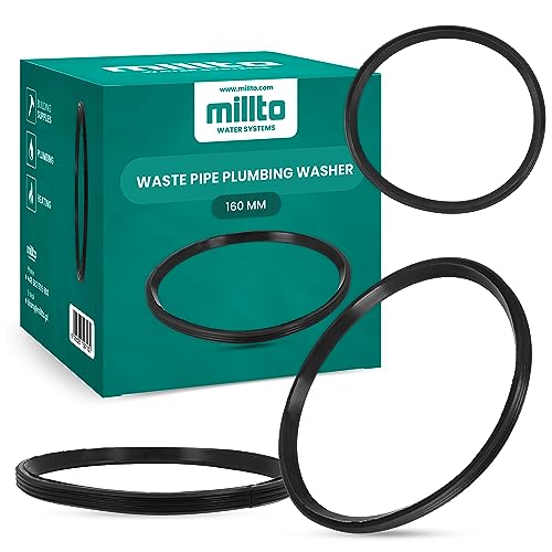 Millto™ Gummiring Dichtung 160mm Gummi Dichtungsring Unterlegscheibe Dichtring Rohrdichtung Kunststoffrohrdichtung Sanitärunterlegscheibe PP-Rohrdichtung PVC-Rohrdichtung O-Ring für Abwasserrohre von Millto