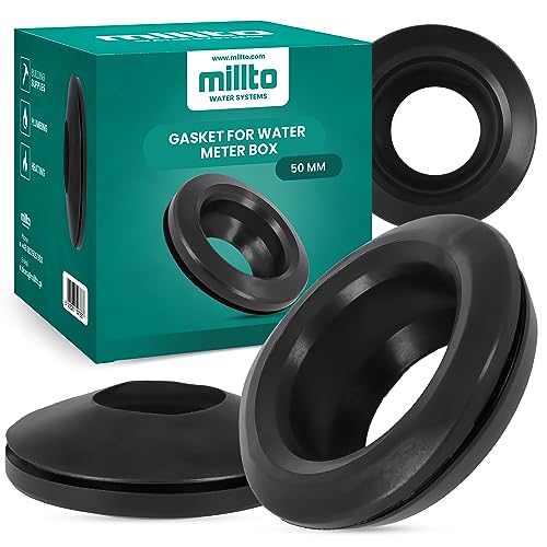 Millto™ Gummiring Dichtung Wasserzähler-Brunnen 50mm Versiegelung Gummi Ring Gummischeibe Flexibel Wasserzähler-Dichtung Flachdichtung Dichtring Wasserzählerkasten von Millto