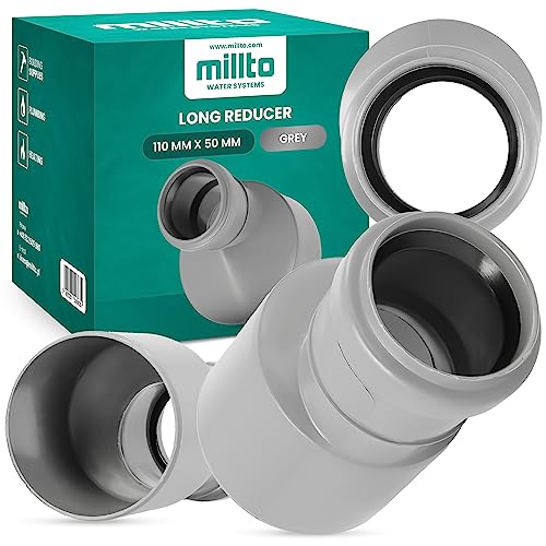 Millto™ Reduzierstück 110x50 Orange Rohrreduzierung Reduziermuffe Reduzierung Abwasserrohrreduzierstück Wasserleitungsadapter Abwassersysteme PP Rohrverbinder Rohrverschraubung Reduktion von Millto