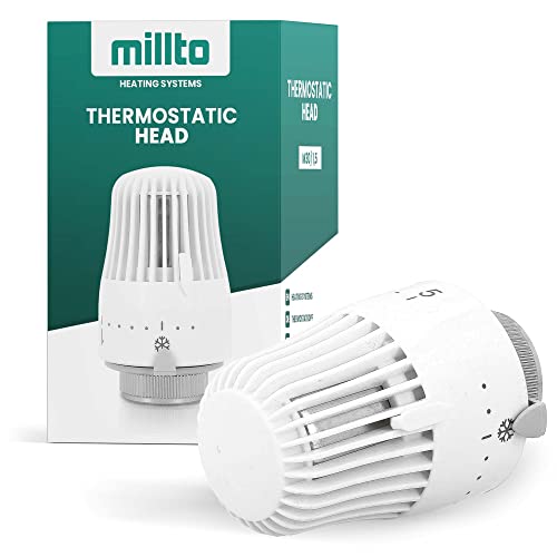 Millto™ Thermostatisches Heizkörperventil M30 x 1,5 Thermostat-Ersatzkopf | 6-Stufen-Bereichsmodulationstemperatur-Heizsystem von Millto