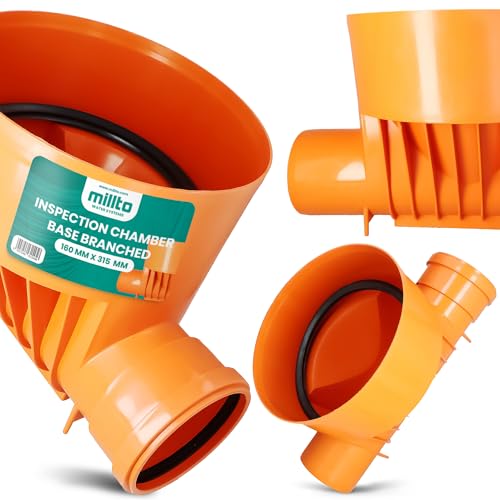 Millto Abwasserschacht Kontrollschacht Schachtboden DN315 160 x 315 mm Revisionsschacht Auslaf Kunstoff Steigrohr Kontrollschacht Entwässerung Schacht Dränage Dichtung Millto Abwasserschacht Kontrollschacht Schachtboden DN315 160 x 315 mm Revisionsschacht Auslaf Kunstoff Steigrohr Kontrollschacht Entwässerung Schacht Dränage Dichtung von Millto