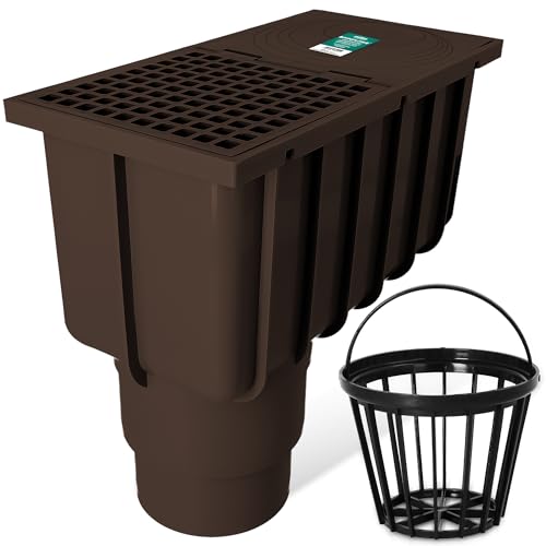 Millto Regensinkkasten 110/125 mm Regenwasserablauf Dachrinnenablauf Hofablauf Regenrohrablauf Sinkkasten Entwässerung Kontrollschacht mit Sieb Braun Millto Regensinkkasten 110/125 mm Regenwasserablauf Dachrinnenablauf Hofablauf Regenrohrablauf Sinkkasten Entwässerung Kontrollschacht mit Sieb Braun von Millto
