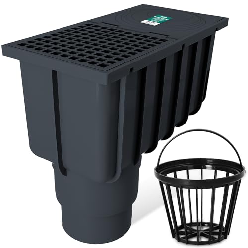 Millto Regensinkkasten 110/125 mm Regenwasserablauf Dachrinnenablauf Hofablauf Regenrohrablauf Sinkkasten Entwässerung Kontrollschacht mit Sieb Graphit Millto Regensinkkasten 110/125 mm Regenwasserablauf Dachrinnenablauf Hofablauf Regenrohrablauf Sinkkasten Entwässerung Kontrollschacht mit Sieb Graphit von Millto