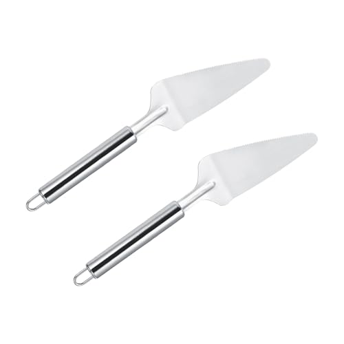 Milltrip 2pcs Edelstahl -Pizza -Server -Set, Dreieckiger Kuchenspatel und Lifter Zum Backen, Küchenbedienungsutensilien von Milltrip