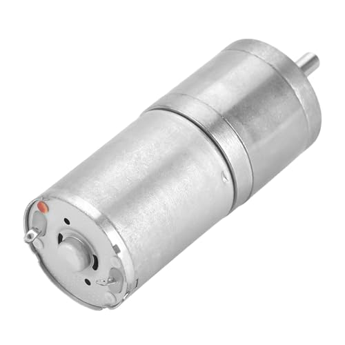 Milltrip DC-Getriebemotor, 1 Stück 25 Mm DC 12 V 25GA-370 Metallgetriebemotor mit Niedriger Drehzahl für Elektronisches Schloss (12V 30RPM) von Milltrip