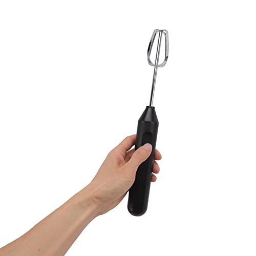 Milltrip Elektrischer Handmixer, Elektrische Handheldei -Scherze Elektrische Milch Kaffee Mixer Milchshake Mixer Foamer Küchenwerkzeuge (Schwarz) von Milltrip