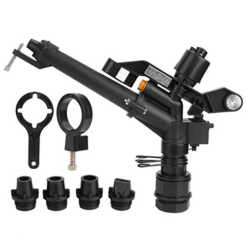 Milltrip Impact Sprinkler 1,5 "bis 1" Weiblicher Faden, 360 ° Einstellbare Rasenbewässerungsdüse mit Winkelkontrolle für Farmgarten von Milltrip