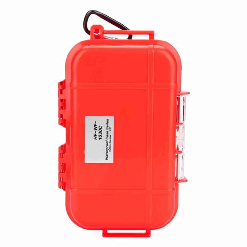 Milltrip Outdoor Survival Survival Schocksicheres Wasserprofi -Speicher, Luftdichtes Wasserprof -Boxbehälter mit Schocksicherem Design, Wasserprofi -Lagerhüllen für Telefon, Schlüssel (Rot) von Milltrip