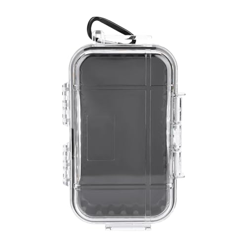 Milltrip Outdoor Survival Survival Schocksicheres Wasserprofi -Speicher, Luftdichtes Wasserprof -Boxbehälter mit Schocksicherem Design, Wasserprofi -Lagerhüllen für Telefon, Schlüssel (Transparent) von Milltrip