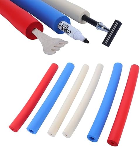 Schaumstoff-Griffhülle, 6 Stück, Rutschfeste Schaumstoff-Griffhülsen-Abdeckung, Utensilien, Rasierstift, Schaumstoff-Griffschlauch für ältere Menschen von Milltrip