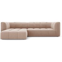 Milo Casa | Ecksofa Francesca Samt links 3-Sitzer von Milo Casa