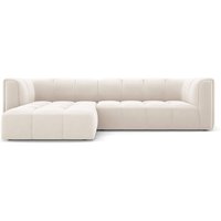 Milo Casa | Ecksofa Francesca Samt links 3-Sitzer von Milo Casa