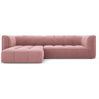 Milo Casa | Ecksofa Francesca Samt links 3-Sitzer von Milo Casa