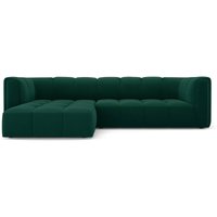 Milo Casa | Ecksofa Francesca Samt links 3-Sitzer von Milo Casa
