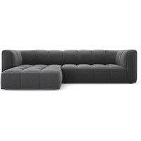 Milo Casa | Ecksofa Francesca Samt links 3-Sitzer von Milo Casa