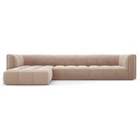 Milo Casa | Ecksofa Francesca Samt links 5-Sitzer von Milo Casa