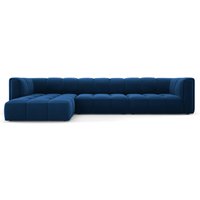 Milo Casa | Ecksofa Francesca Samt links 5-Sitzer von Milo Casa