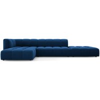 Milo Casa | Ecksofa Francesca Samt links 5-Sitzer von Milo Casa