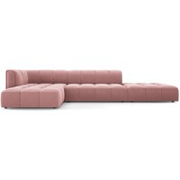 Milo Casa | Ecksofa Francesca Samt links 5-Sitzer von Milo Casa